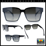 Retro Rimless Horn Rim Plastic Rectangular Classy Fashion Sunglasses