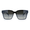 Retro Rimless Horn Rim Plastic Rectangular Classy Fashion Sunglasses