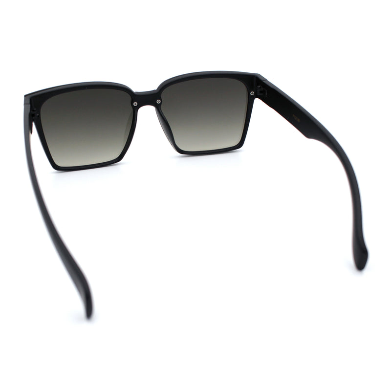 Retro Rimless Horn Rim Plastic Rectangular Classy Fashion Sunglasses