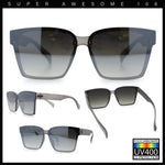 Retro Rimless Horn Rim Plastic Rectangular Classy Fashion Sunglasses