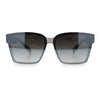 Retro Rimless Horn Rim Plastic Rectangular Classy Fashion Sunglasses