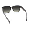 Retro Rimless Horn Rim Plastic Rectangular Classy Fashion Sunglasses