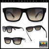 Iconic Narrow Rectangular Thick Horn Rim Plastic Minimal Sunglasses