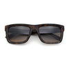 Iconic Narrow Rectangular Thick Horn Rim Plastic Minimal Sunglasses