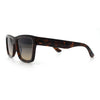 Iconic Narrow Rectangular Thick Horn Rim Plastic Minimal Sunglasses