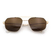 Mens Luxury Half Rim Metal Frame Rectangular Euro Fashion Sunglasses