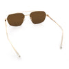 Mens Luxury Half Rim Metal Frame Rectangular Euro Fashion Sunglasses