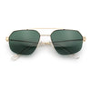 Mens Luxury Half Rim Metal Frame Rectangular Euro Fashion Sunglasses