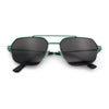 Mens Luxury Half Rim Metal Frame Rectangular Euro Fashion Sunglasses