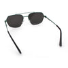 Mens Luxury Half Rim Metal Frame Rectangular Euro Fashion Sunglasses