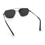 Mens Luxury Half Rim Metal Frame Rectangular Euro Fashion Sunglasses