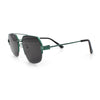 Mens Luxury Half Rim Metal Frame Rectangular Euro Fashion Sunglasses