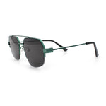 Mens Luxury Half Rim Metal Frame Rectangular Euro Fashion Sunglasses