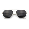Mens Luxury Half Rim Metal Frame Rectangular Euro Fashion Sunglasses