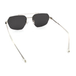 Mens Luxury Half Rim Metal Frame Rectangular Euro Fashion Sunglasses