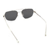 Mens Luxury Half Rim Metal Frame Rectangular Euro Fashion Sunglasses