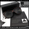 Womens Round Oversized Horned High Temple Fem Fashion Sunglasses
