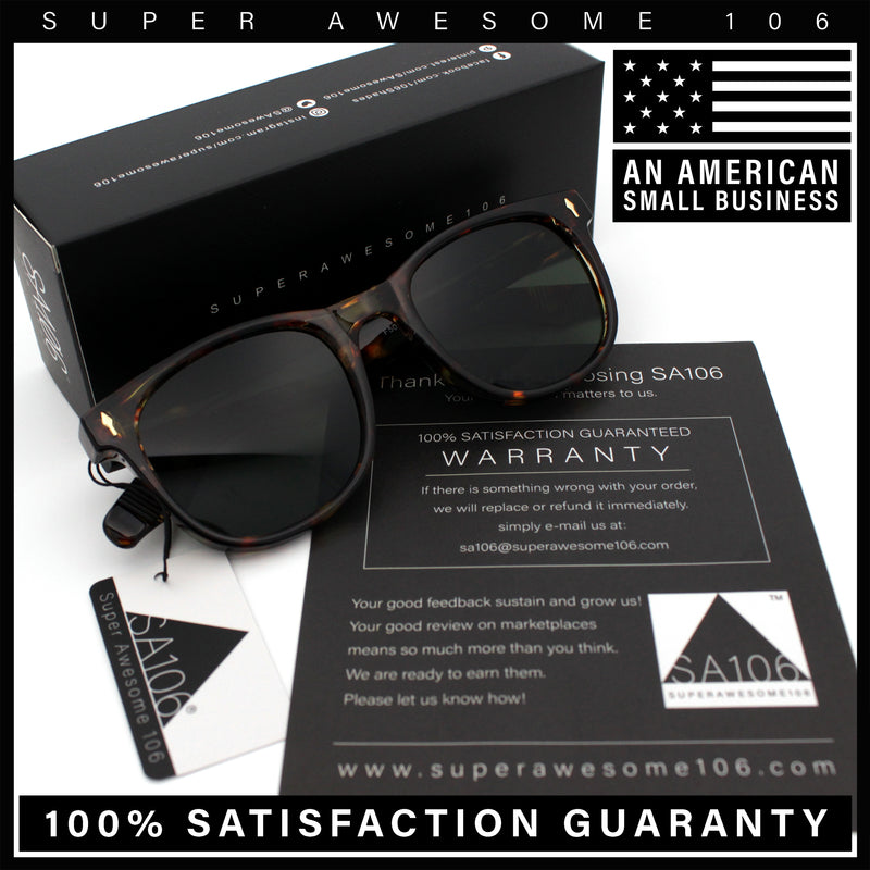 Gentlemanly Retro Horn Rim Hipster Fashion Plastic Sunglasses