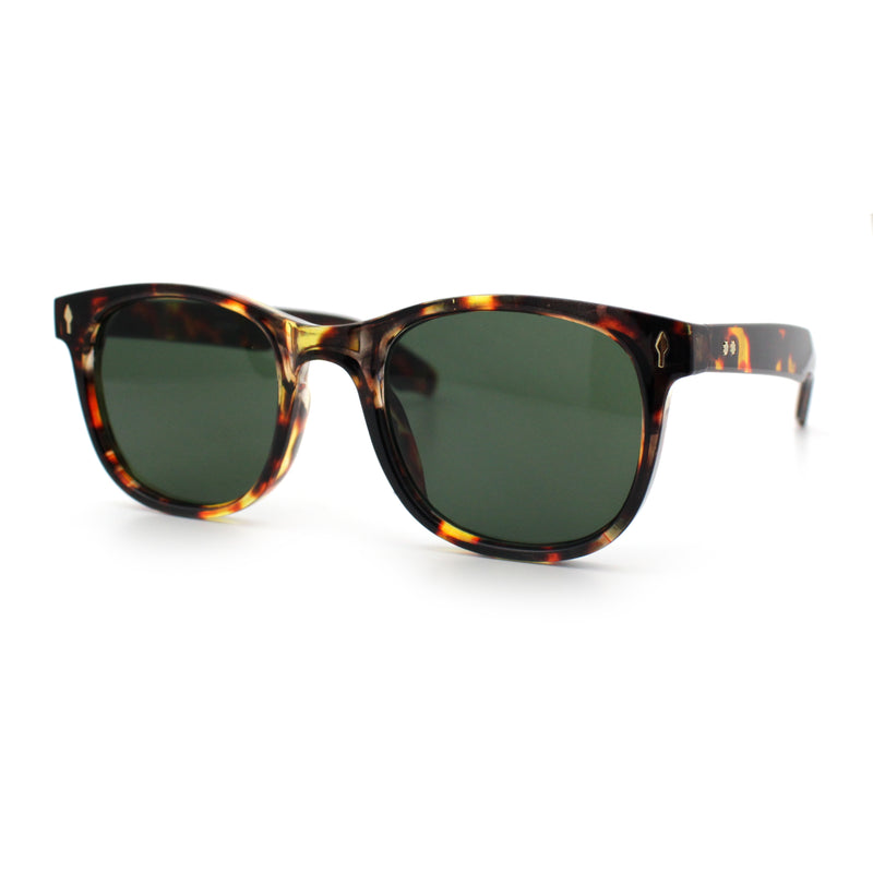 Gentlemanly Retro Horn Rim Hipster Fashion Plastic Sunglasses