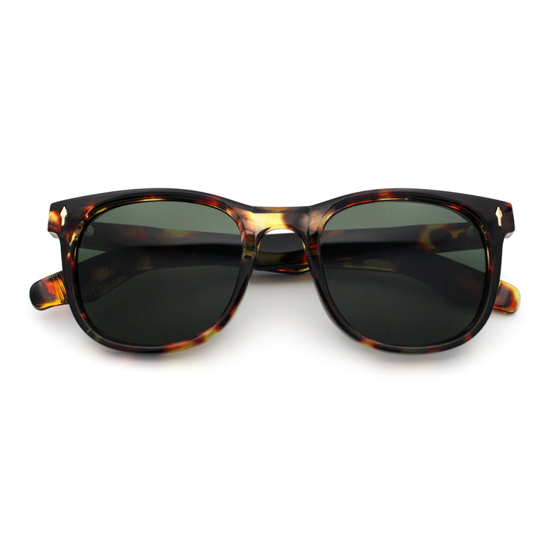 Gentlemanly Retro Horn Rim Hipster Fashion Plastic Sunglasses