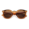 Vintage Style Iconic Keyhole Horn Rim Plastic Round Hipster Sunglasses