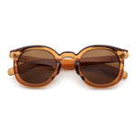 Vintage Style Iconic Keyhole Horn Rim Plastic Round Hipster Sunglasses