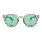 Vintage Style Iconic Keyhole Horn Rim Plastic Round Hipster Sunglasses