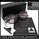 Vintage Style Iconic Keyhole Horn Rim Plastic Round Hipster Sunglasses