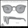 Vintage Style Iconic Keyhole Horn Rim Plastic Round Hipster Sunglasses