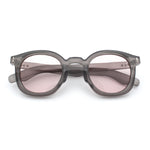 Vintage Style Iconic Keyhole Horn Rim Plastic Round Hipster Sunglasses