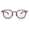 Vintage Style Iconic Keyhole Horn Rim Plastic Round Hipster Sunglasses