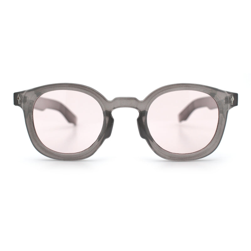 Vintage Style Iconic Keyhole Horn Rim Plastic Round Hipster Sunglasses