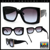 Womens Classy Thick Plastic Square Rectangle Butterfly Designer Sunglasses