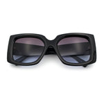 Womens Classy Thick Plastic Square Rectangle Butterfly Designer Sunglasses