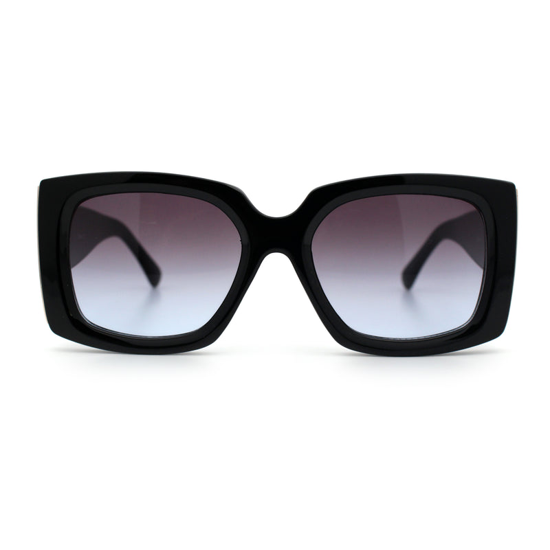Womens Classy Thick Plastic Square Rectangle Butterfly Designer Sunglasses