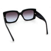 Womens Classy Thick Plastic Square Rectangle Butterfly Designer Sunglasses