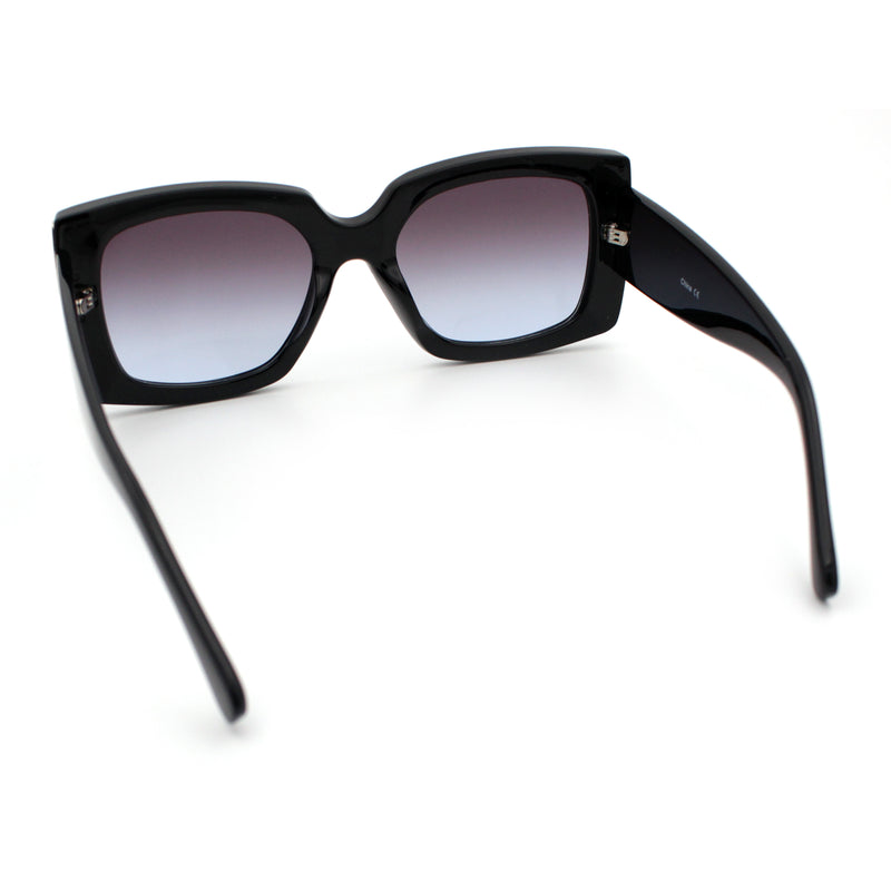 Womens Classy Thick Plastic Square Rectangle Butterfly Designer Sunglasses