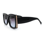 Womens Classy Thick Plastic Square Rectangle Butterfly Designer Sunglasses
