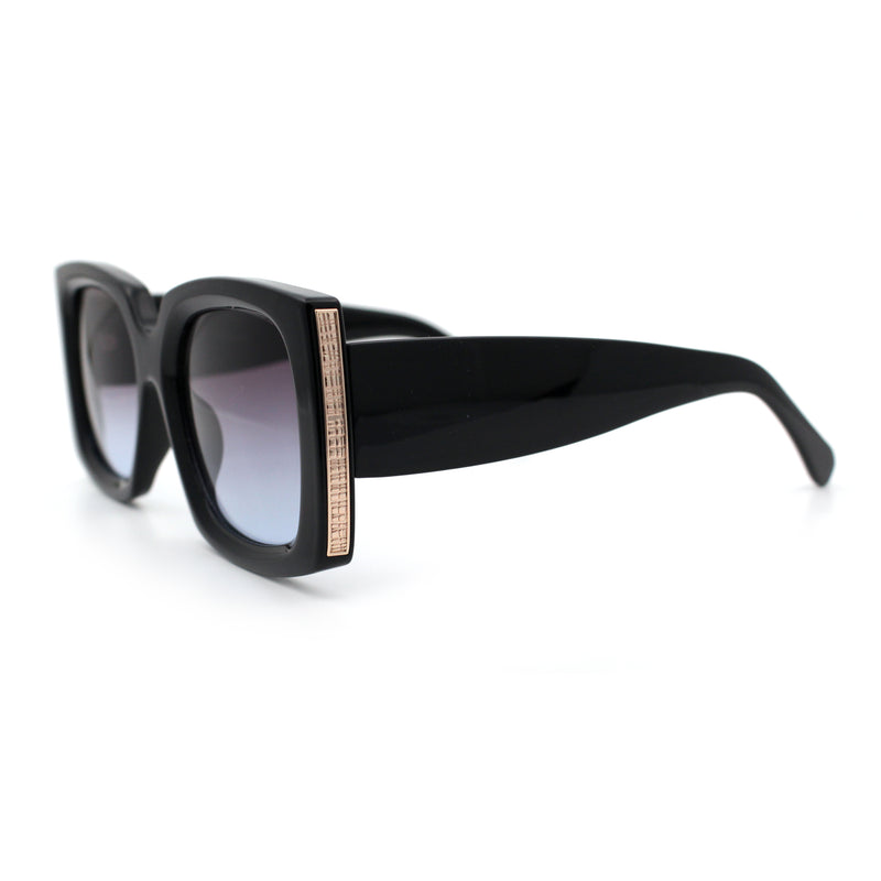 Womens Classy Thick Plastic Square Rectangle Butterfly Designer Sunglasses