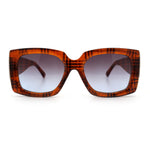 Womens Classy Thick Plastic Square Rectangle Butterfly Designer Sunglasses