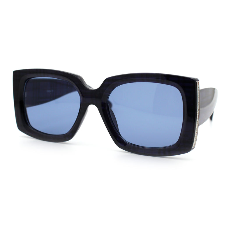 Womens Classy Thick Plastic Square Rectangle Butterfly Designer Sunglasses