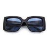 Womens Classy Thick Plastic Square Rectangle Butterfly Designer Sunglasses