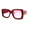 Womens Classy Thick Plastic Square Rectangle Butterfly Designer Sunglasses