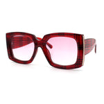 Womens Classy Thick Plastic Square Rectangle Butterfly Designer Sunglasses