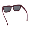 Beveled Thick Plastic Retro Horn Rim Rectangle Sunglasses