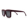 Beveled Thick Plastic Retro Horn Rim Rectangle Sunglasses