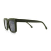 Beveled Thick Plastic Retro Horn Rim Rectangle Sunglasses