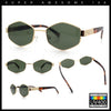 Mens Luxury Diamond Shape Metal Rim Hustler Fashion Rectangle Sunglasses