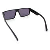 Kush Mens Bold Angular Line Flat Top Rectangle Plastic Sunglasses