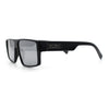 Kush Mens Bold Angular Line Flat Top Rectangle Plastic Sunglasses